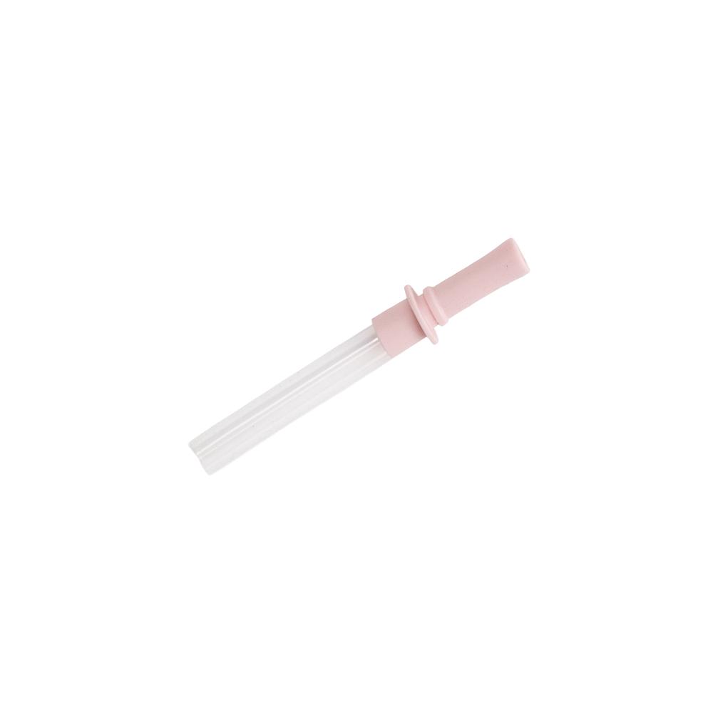 A clearcut image of the Nestling Silicone Replacement Straw in the colour Dusty Pink.