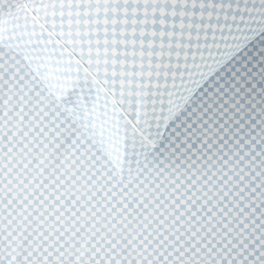 Squiggles Cotton Sheet Set - Wavy Check