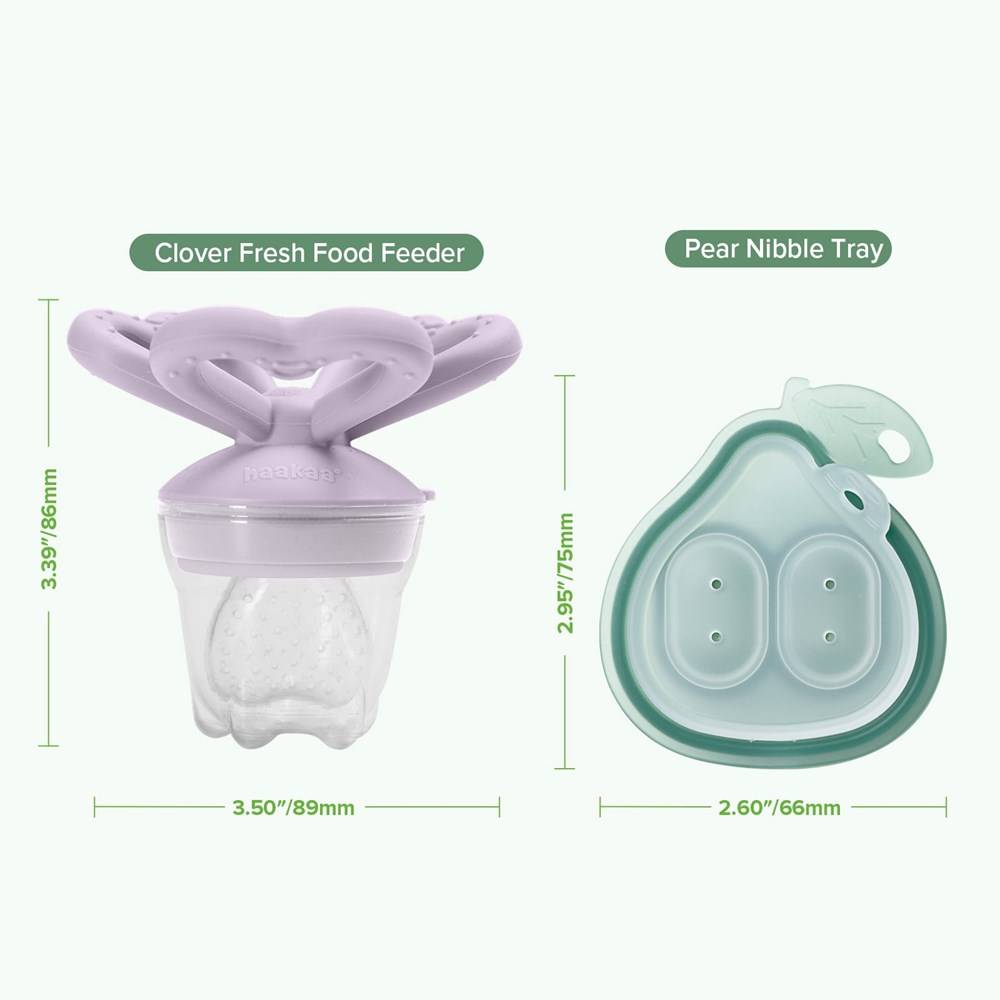 Haakaa Pear & Clover Freeze-N-Feed Mini Combo