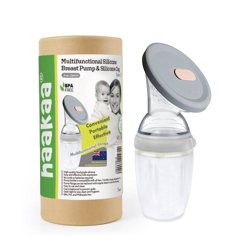 Haakaa Generation 3 Breast Pump & Silicone Cap Set