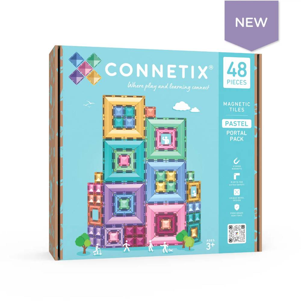 Connetix Pastel Portal Pack - 48 piece