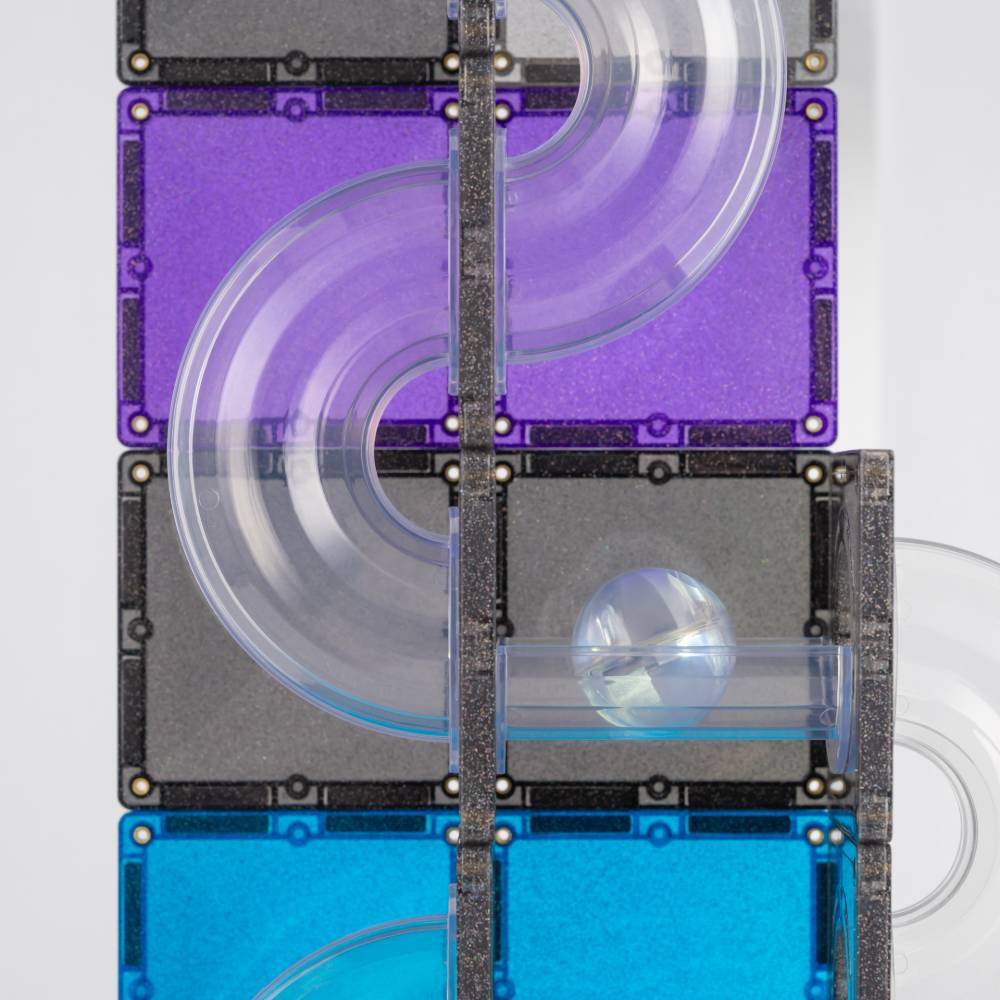 Connetix Ball Run Glitter Galaxy Pack - 61 Piece