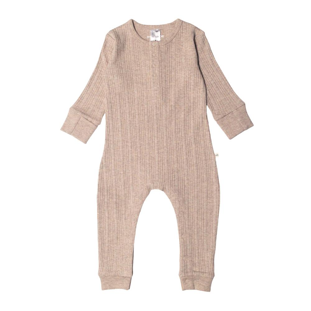 Washed Henley Suit - Dune Marl