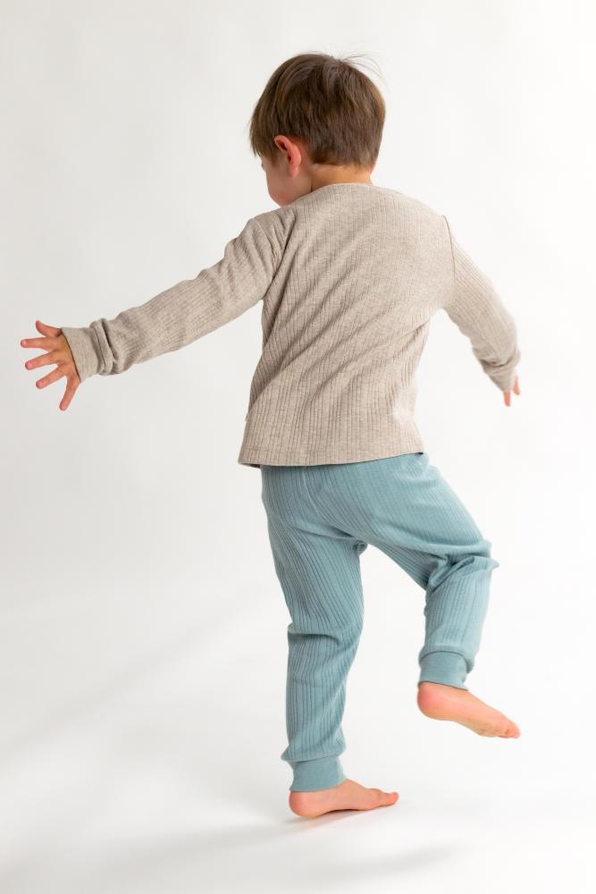 Washed Henley Top - Dune Marl