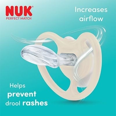 NUK Perfect Match Air Night Soother 2pk