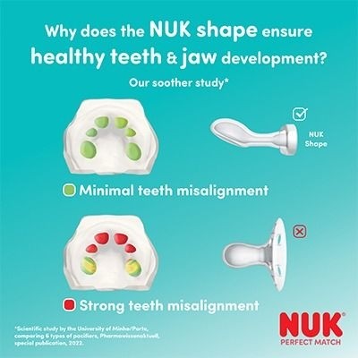NUK Perfect Match Air Night Soother 2pk