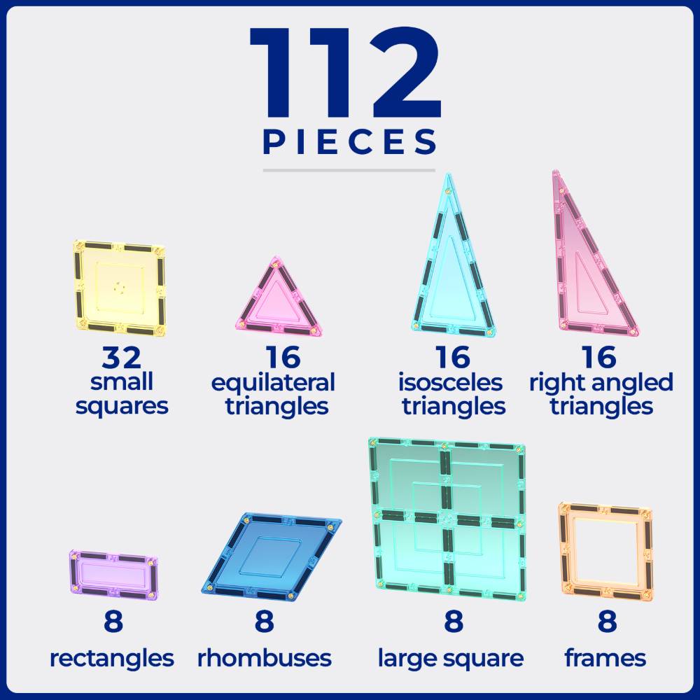 TileTek Pastel Builders Pack 112 piece
