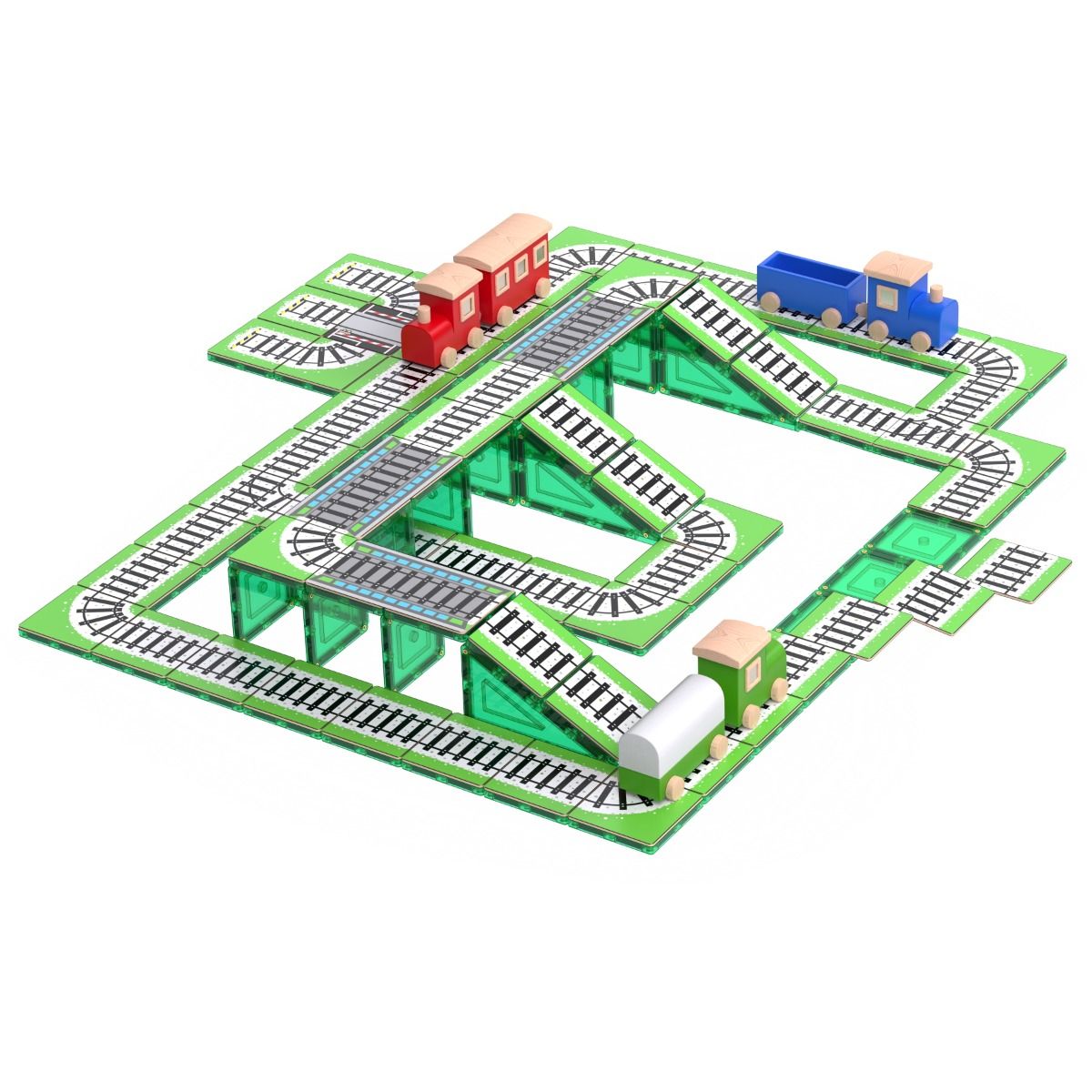 TileTek Tile Toppers Train Track Pack 36 piece