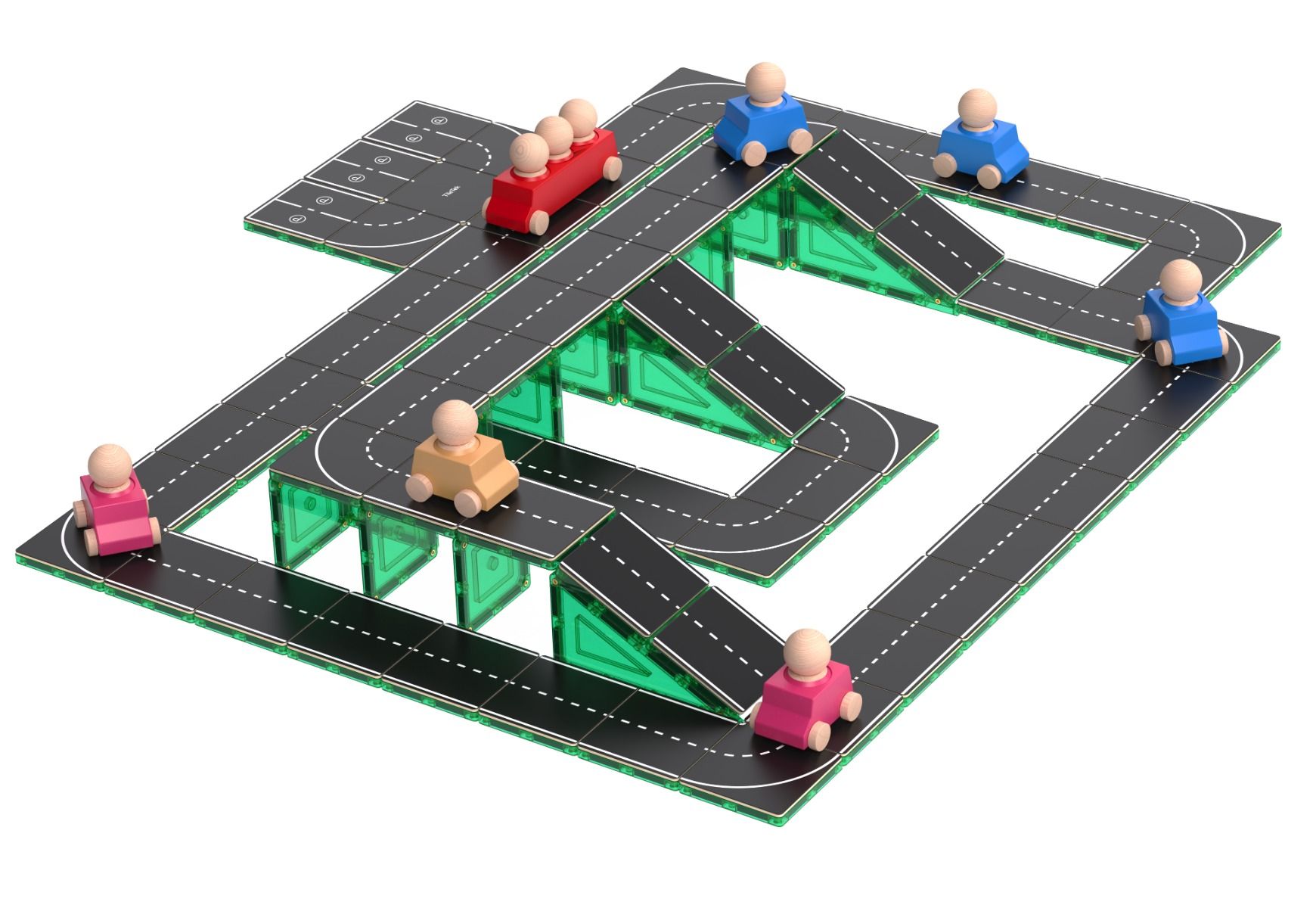 TileTek Tile Toppers Road Pack 40 piece