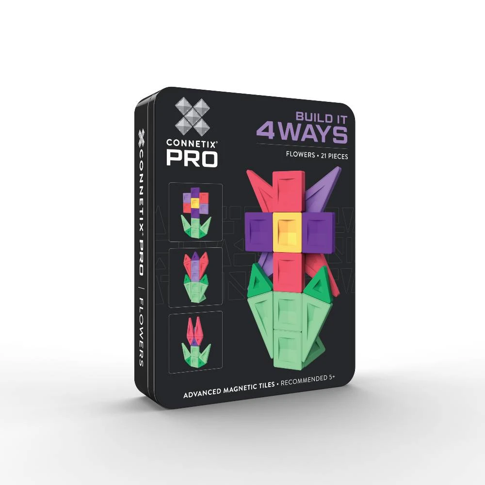 Connetix PRO Build It 4 Ways Flowers Pack - 21 Piece