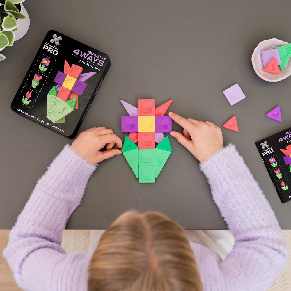 Connetix PRO Build It 4 Ways Flowers Pack - 21 Piece