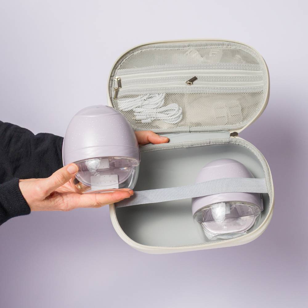 TSS Wearable Breast Pump Case (Double) - Cream