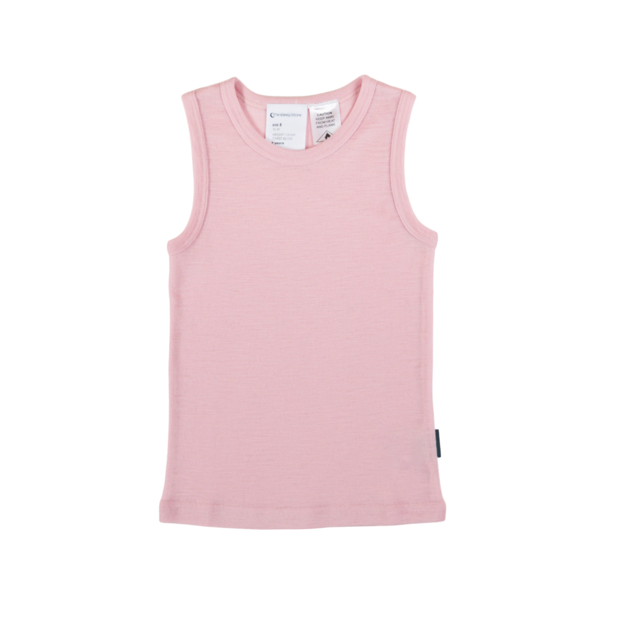 The Sleep Store Deluxe Merino Rib Kids Singlet