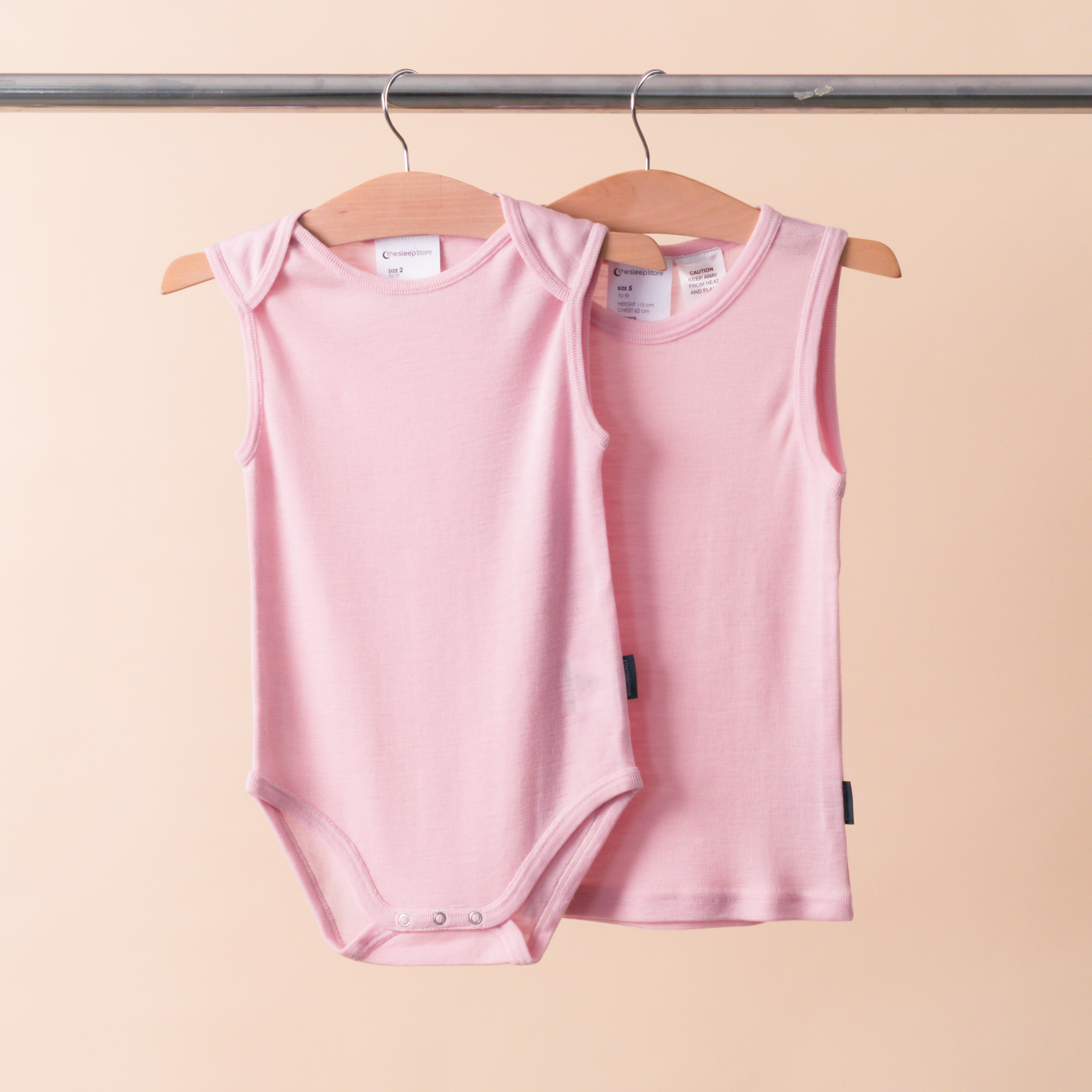 The Sleep Store Deluxe Merino Rib Kids Singlet