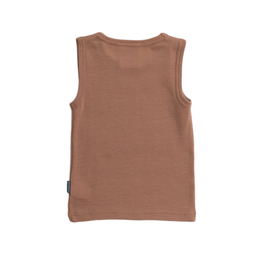 Deluxe Australian Merino Rib Kids Singlet - 2025 Clearance