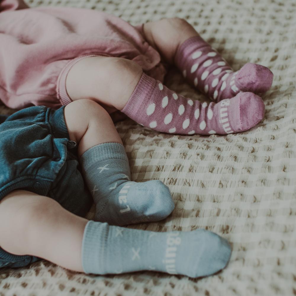 Lamington Baby Crew Merino Socks - Newborn Core Range