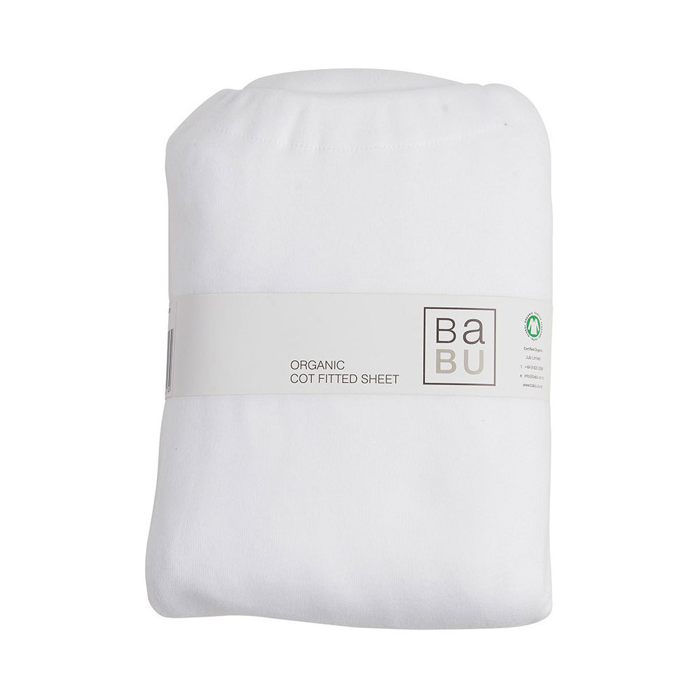 Babu Organic Cotton Jersey Fitted Sheet