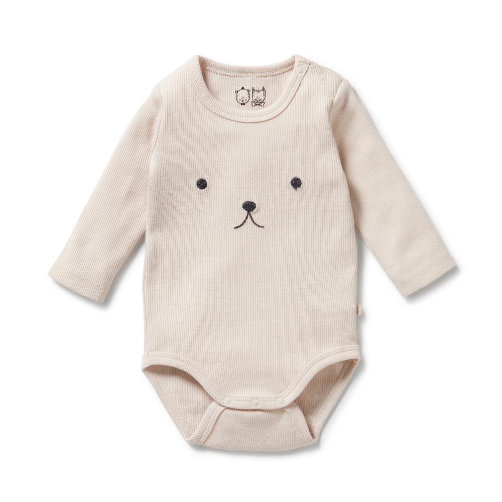 Wilson & Frenchy Organic Rib Long Sleeved Bodysuit