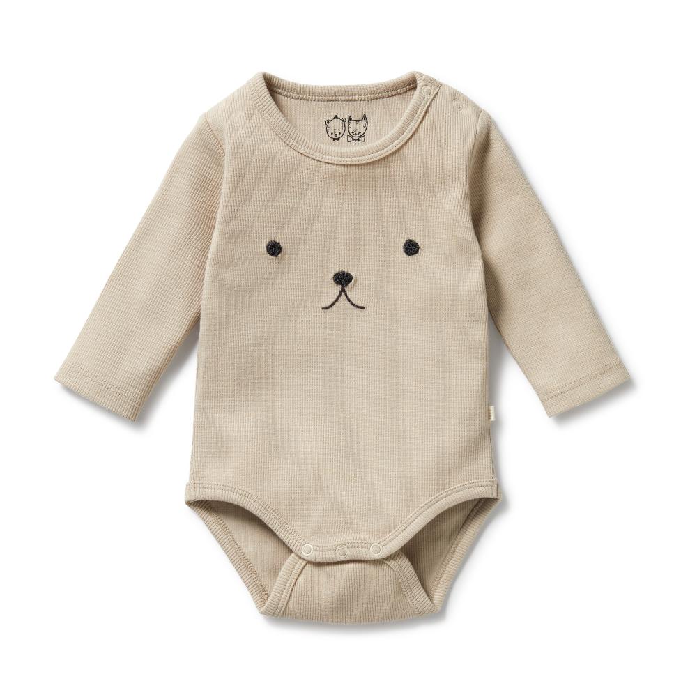 Wilson & Frenchy Organic Rib Long Sleeved Bodysuit