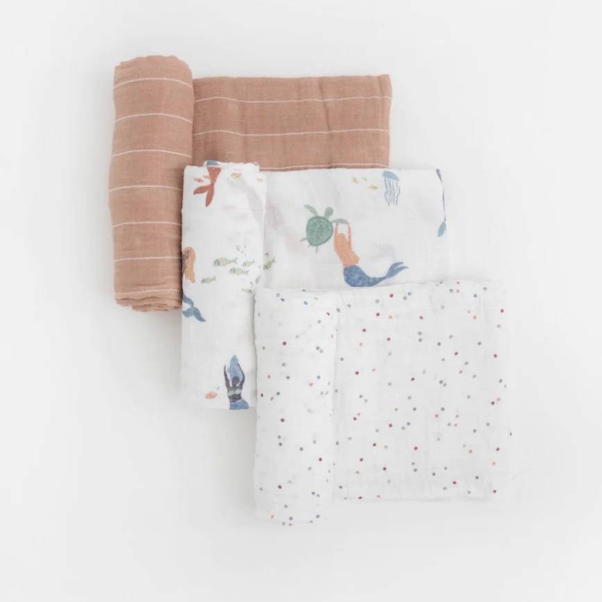 Little Unicorn - Cotton Muslin Swaddle Gift Set