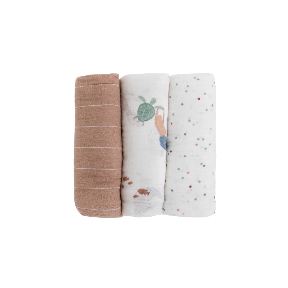 Little Unicorn - Cotton Muslin Swaddle Gift Set