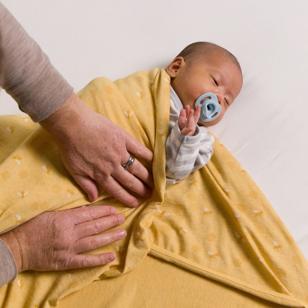 Woolbabe Merino/Organic Cotton Swaddle/Blanket