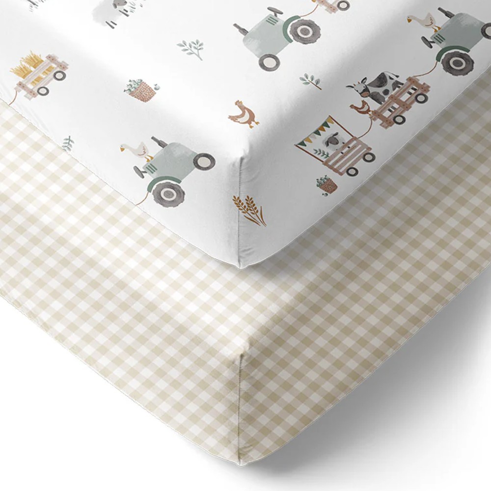 Living Textiles Jersey Fitted Sheet 2pk