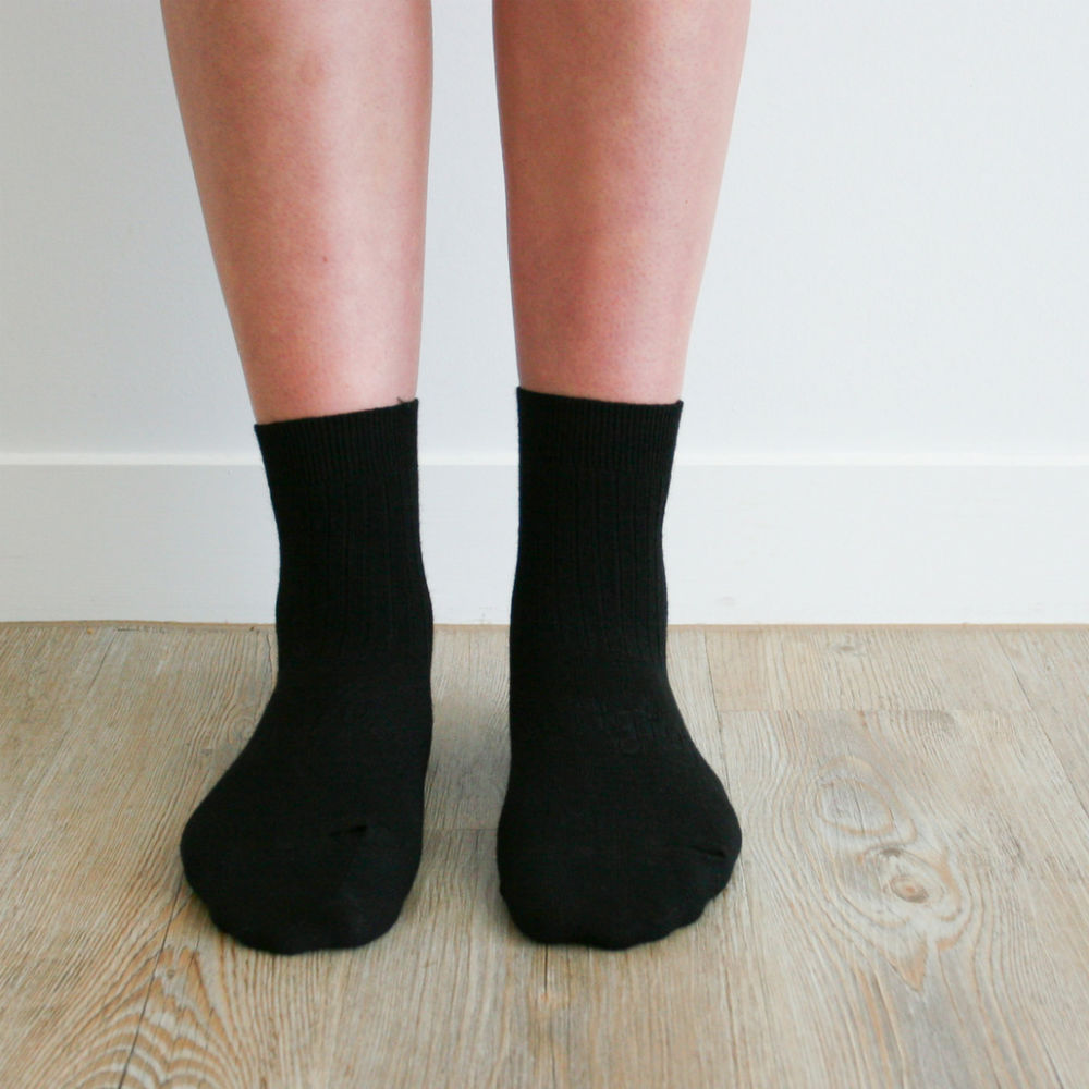 Lamington Womens Crew Merino Socks - Rib