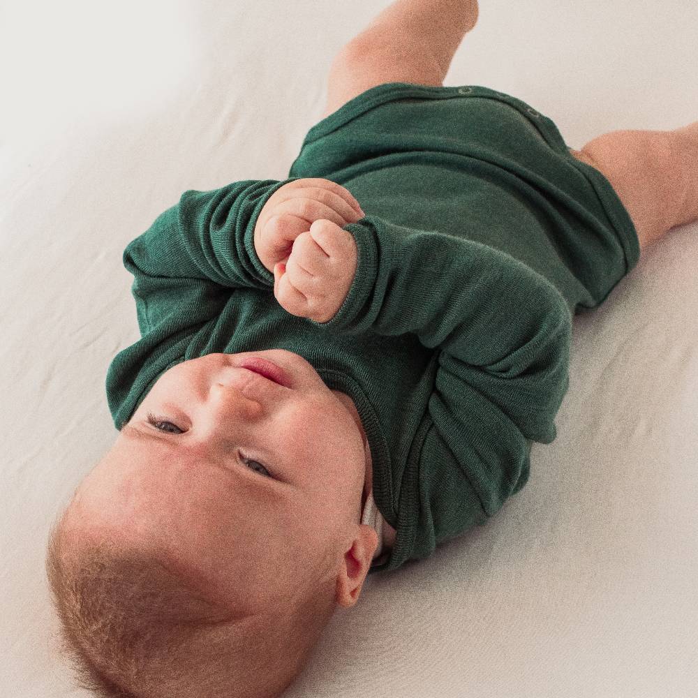The Sleep Store Deluxe Merino Rib Long Sleeve Bodysuit