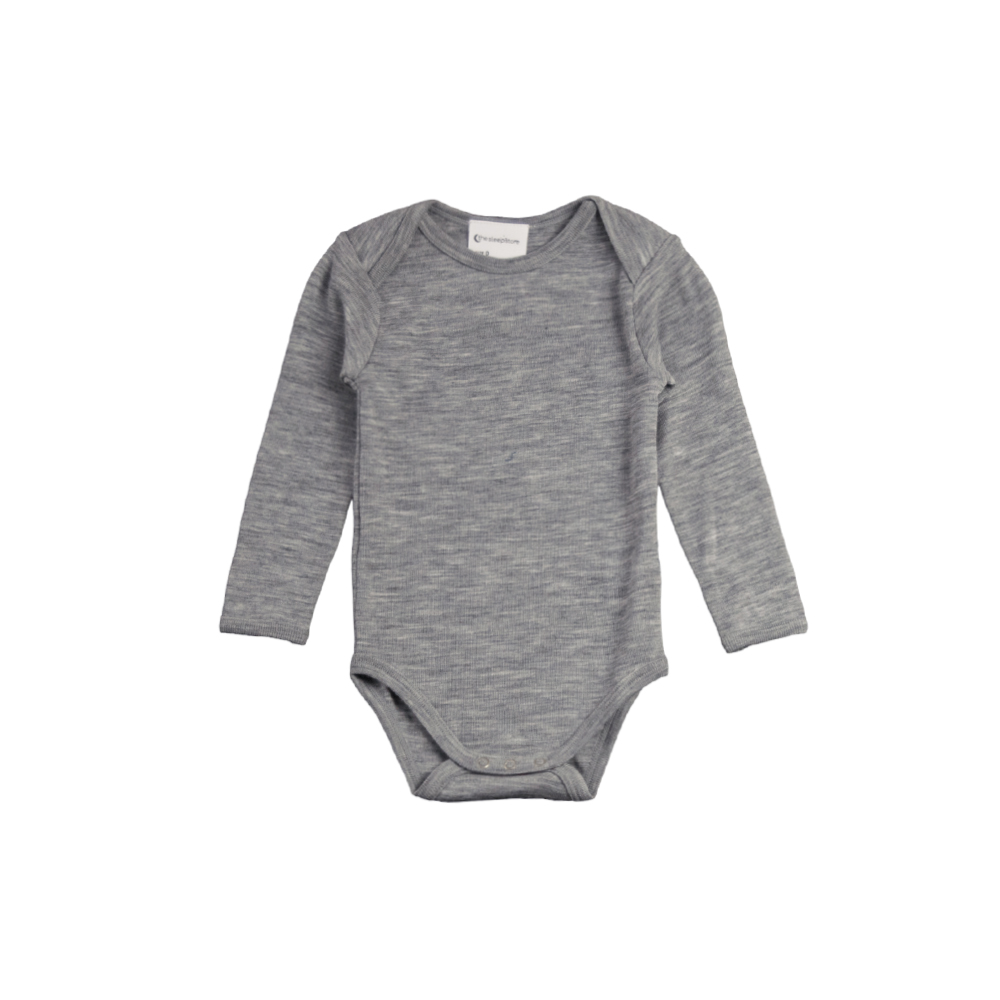 The Sleep Store Deluxe Merino Rib Long Sleeve Bodysuit