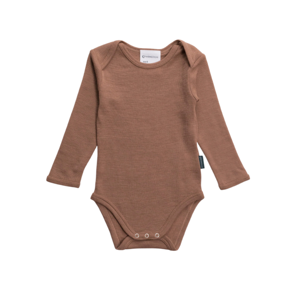 The Sleep Store Deluxe Merino Rib Long Sleeve Bodysuit