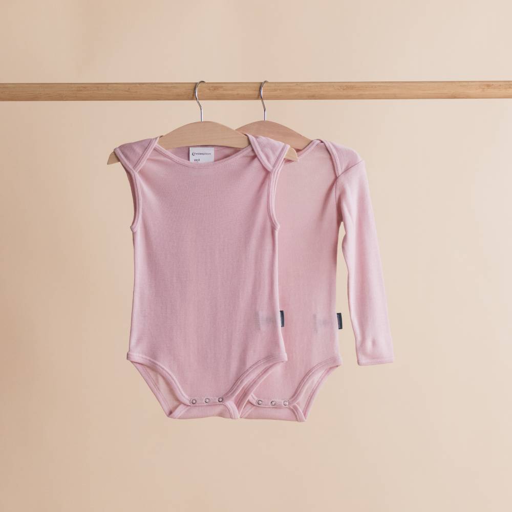 The Sleep Store Deluxe Australian Merino Rib Long Sleeve Bodysuit - 2025 Clearance