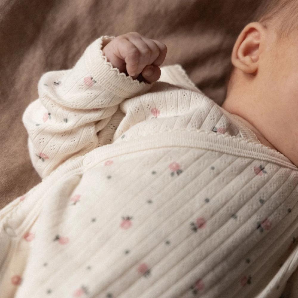 Nature Baby Cotton Pointelle Kimono Stretch and Grow