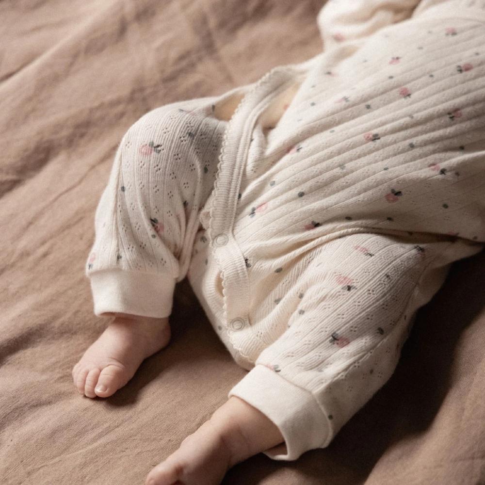 Nature Baby Cotton Pointelle Kimono Stretch and Grow