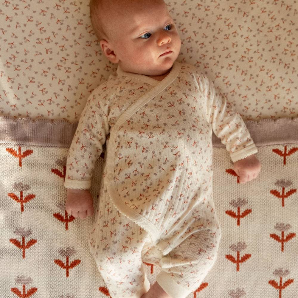 Nature Baby Cotton Pointelle Kimono Stretch and Grow