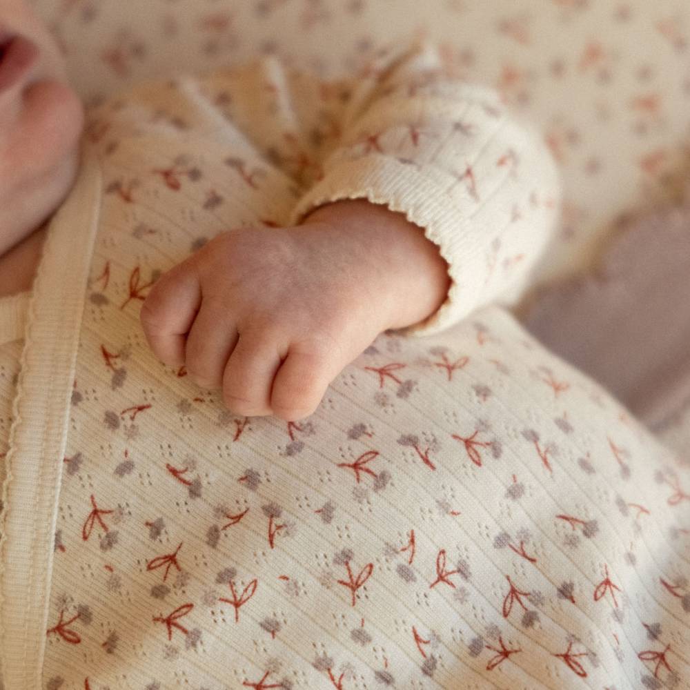 Nature Baby Cotton Pointelle Kimono Stretch and Grow