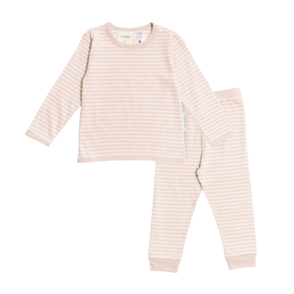 Woolbabe Merino/Organic Cotton Winter Pyjamas 1-8 years