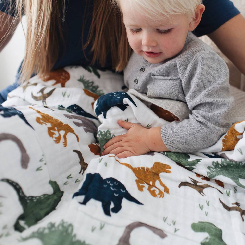 Little Unicorn Muslin Quilted Throw Blanket