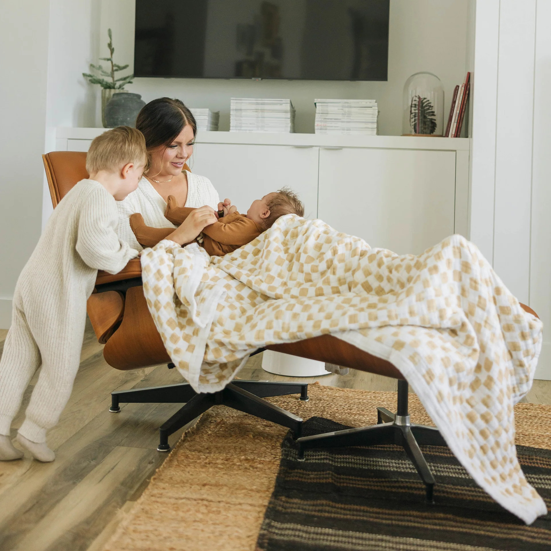 Little Unicorn Muslin Quilted Throw Blanket