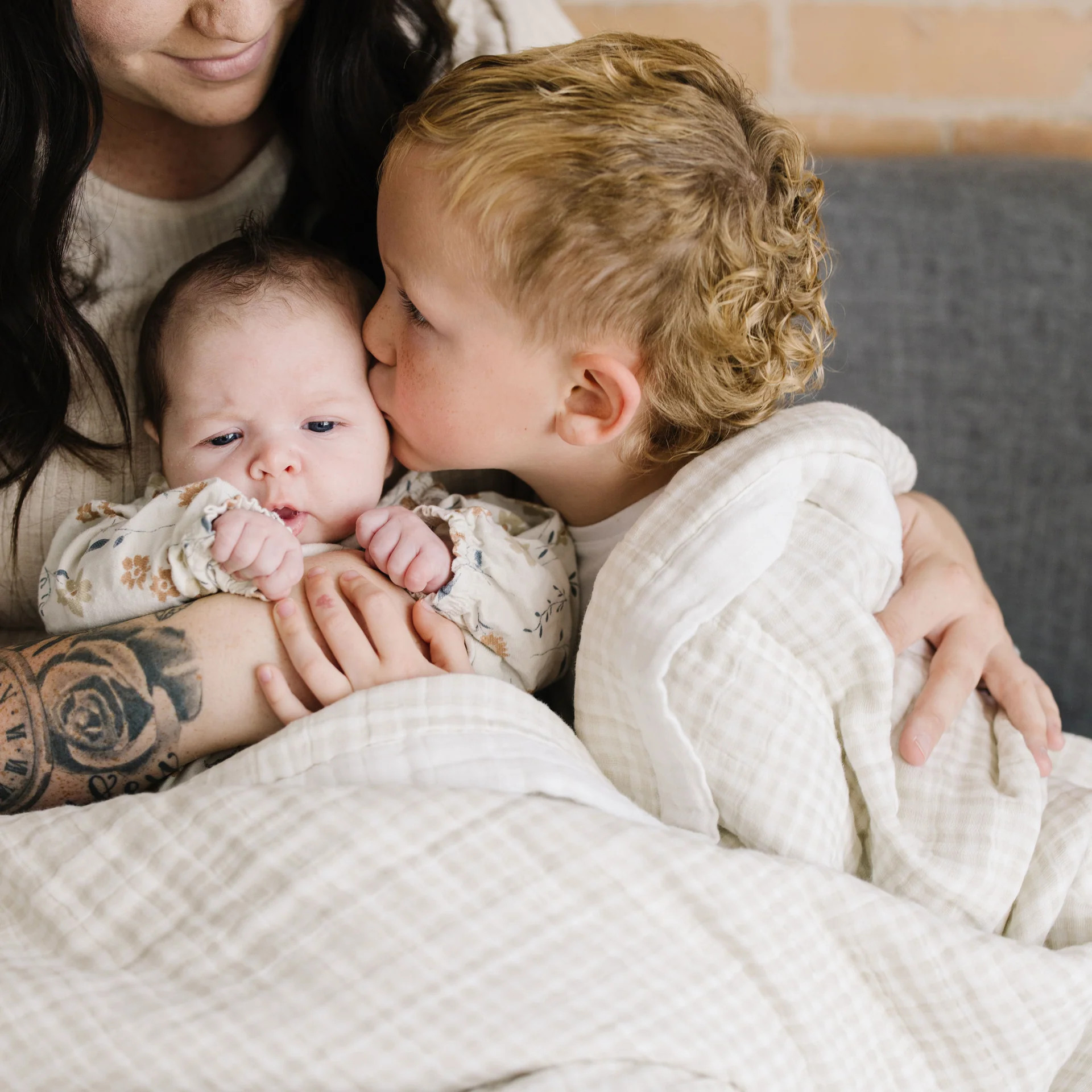 Little Unicorn Muslin Quilted Throw Blanket