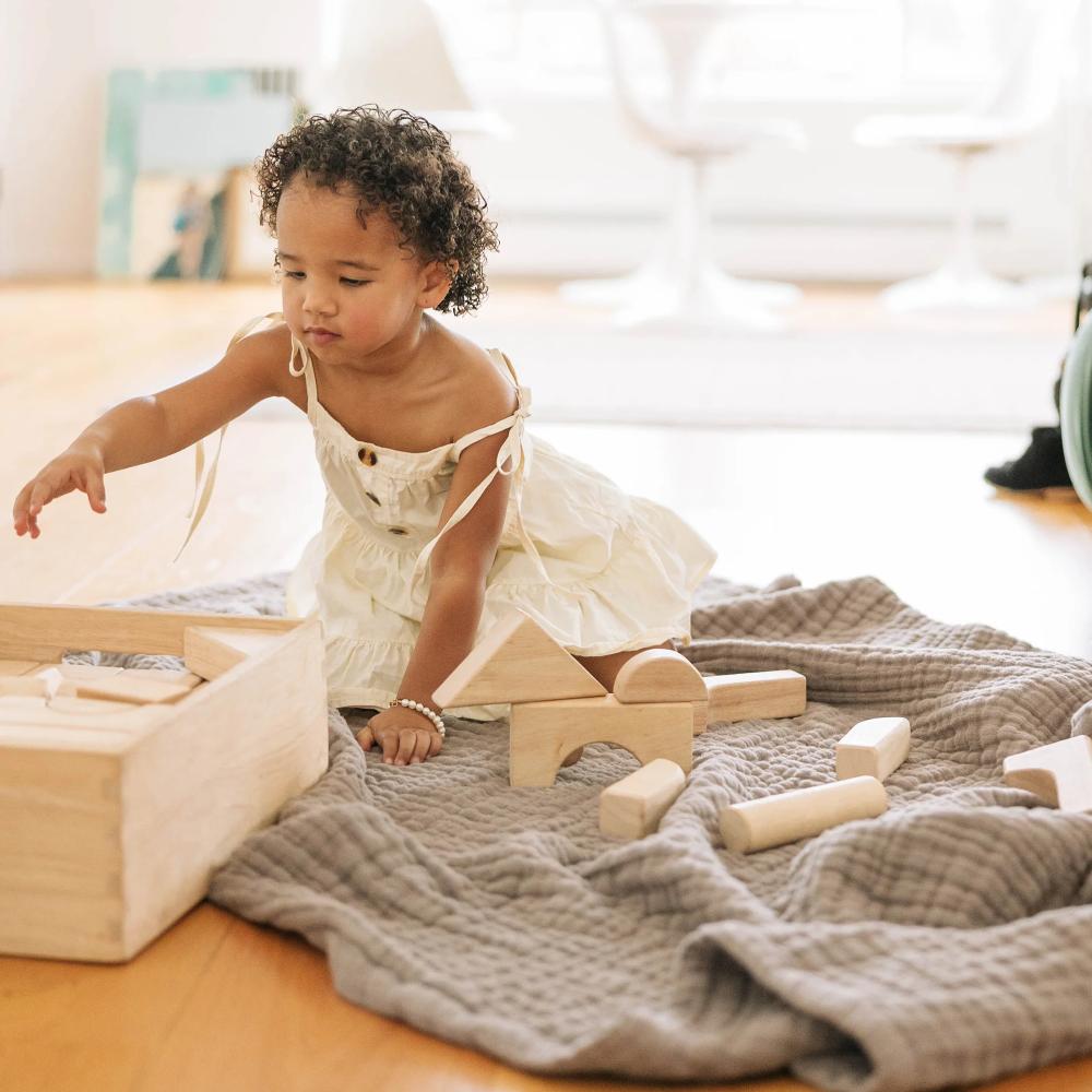 Little Unicorn Muslin Quilted Throw Blanket