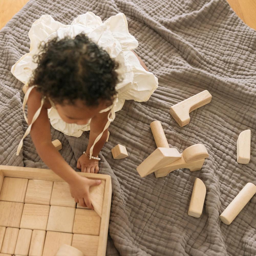 Little Unicorn Muslin Quilted Throw Blanket