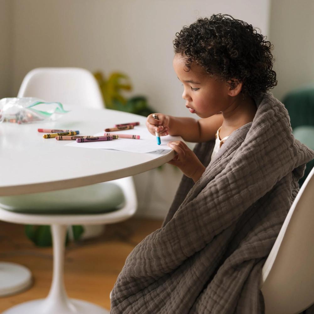 Little Unicorn Muslin Quilted Throw Blanket