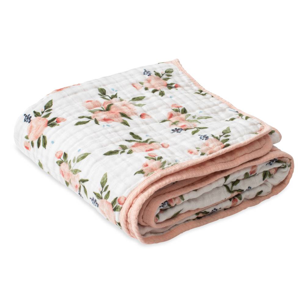 Little Unicorn 4 layer Muslin Cot Blanket