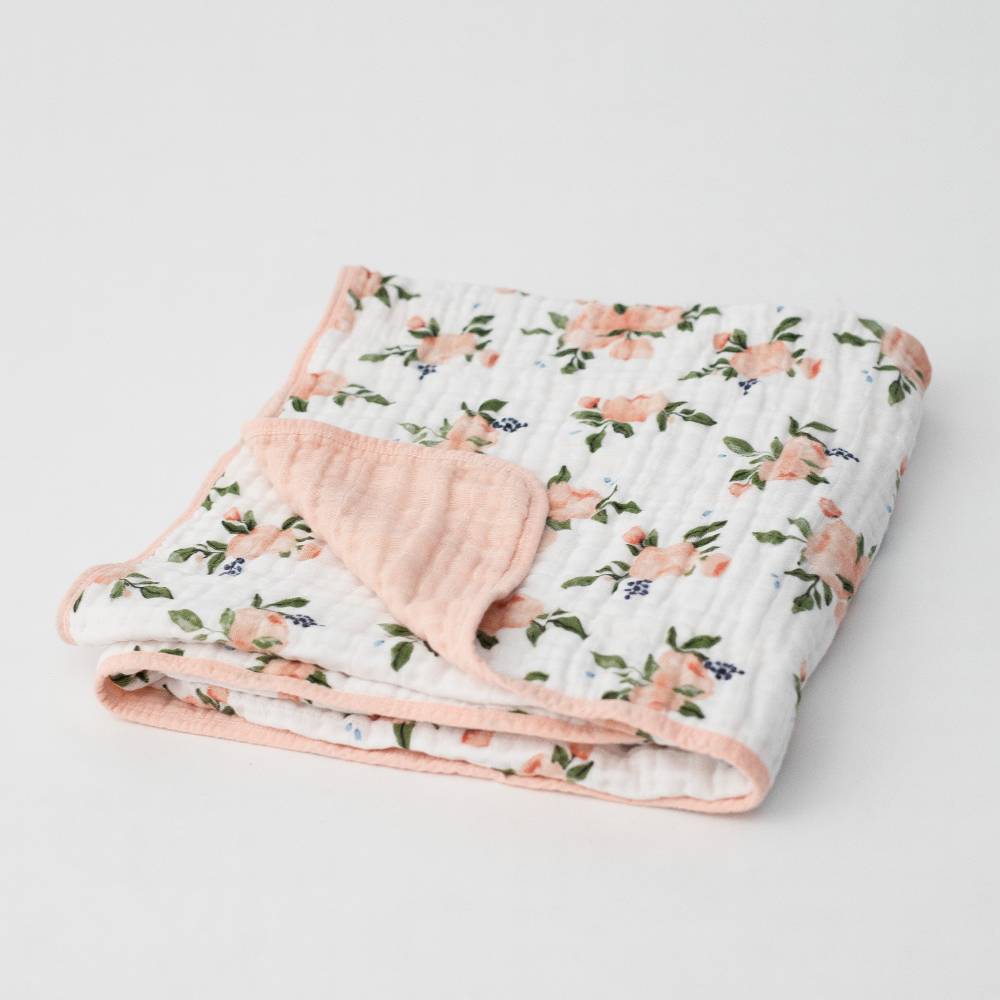 Little Unicorn 4 layer Muslin Cot Blanket