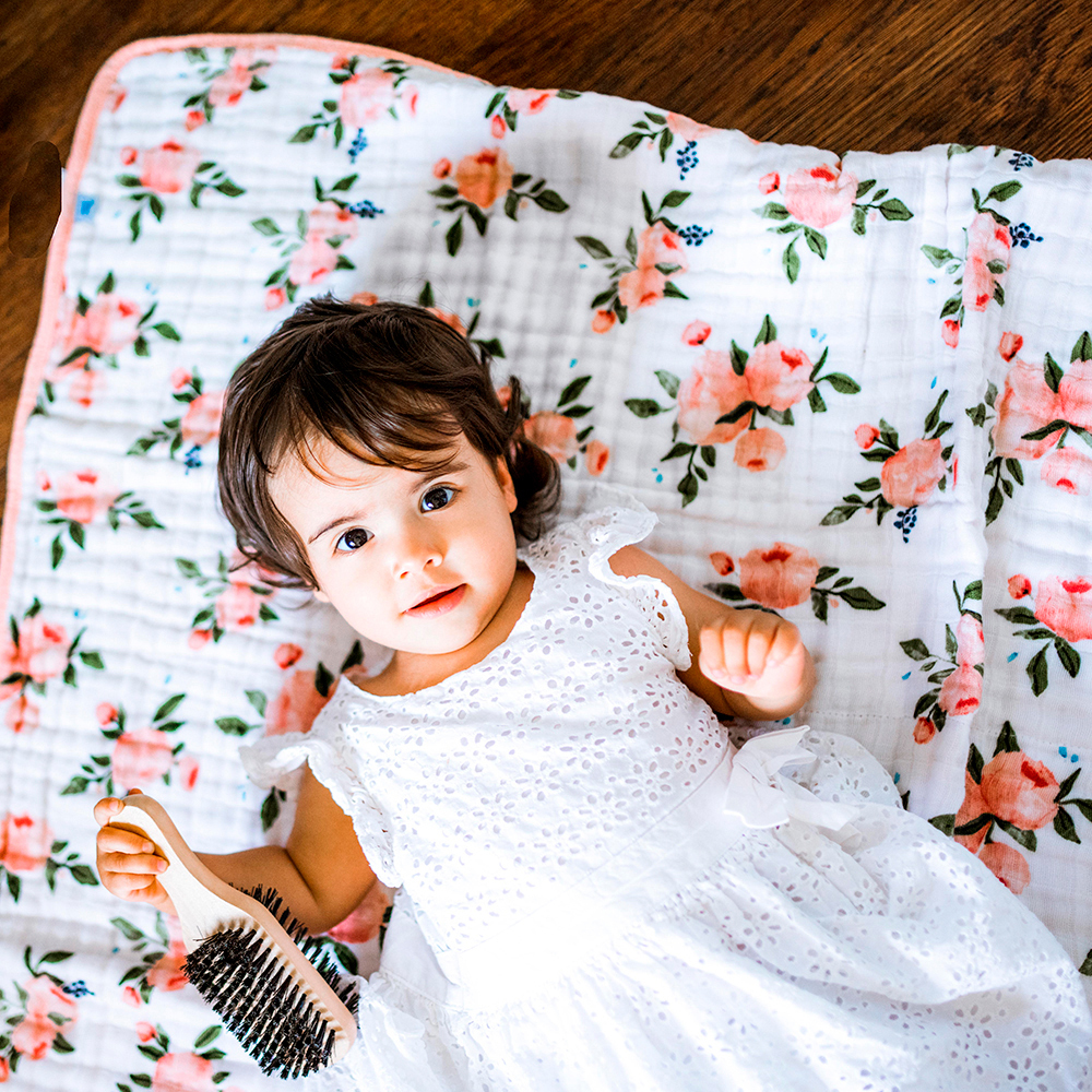 Little Unicorn 4 layer Muslin Cot Blanket