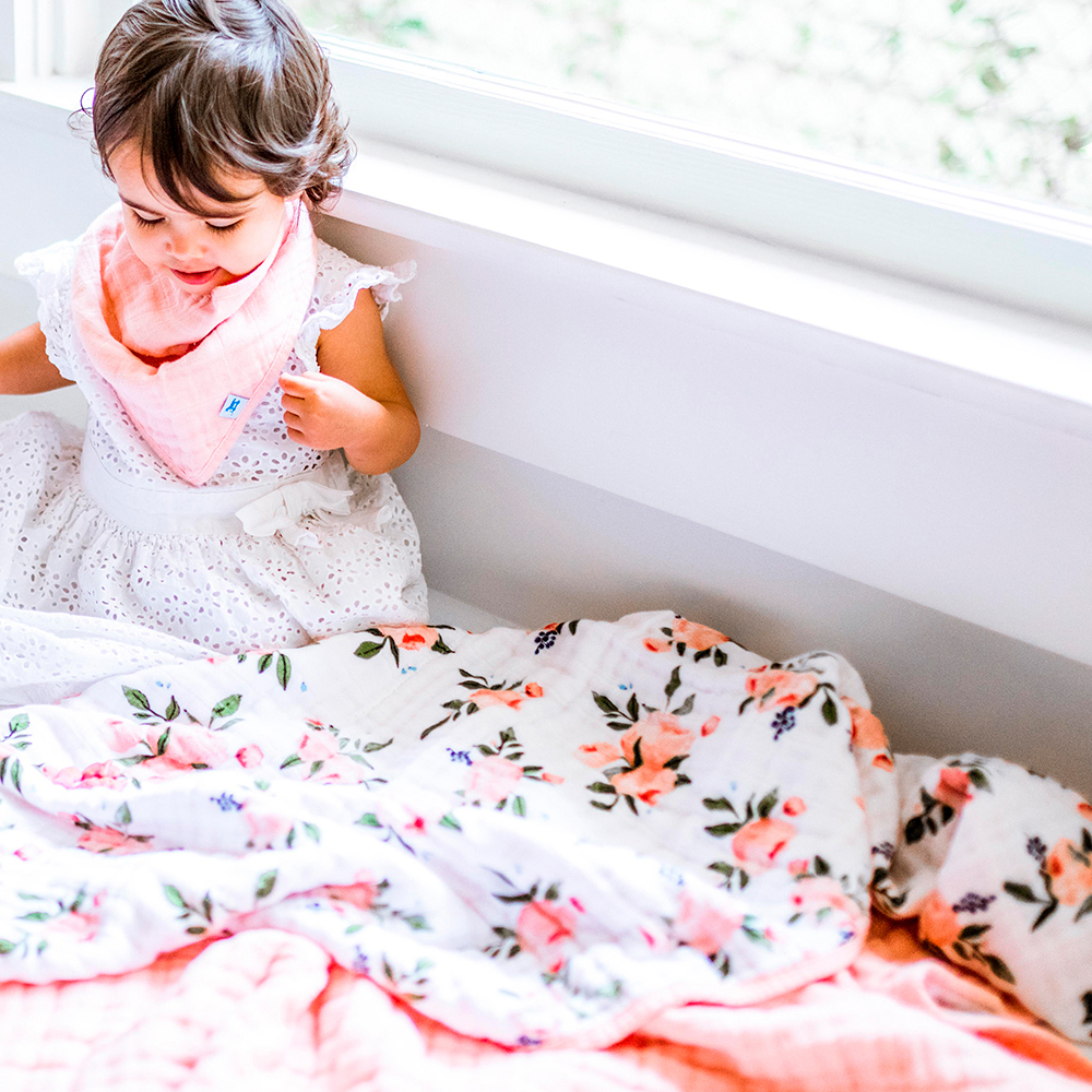 Little Unicorn 4 layer Muslin Cot Blanket