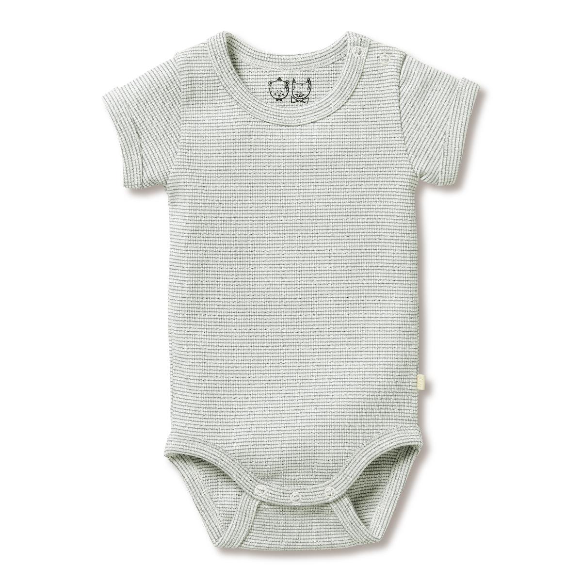Wilson & Frenchy Organic Rib Short Sleeve Bodysuit