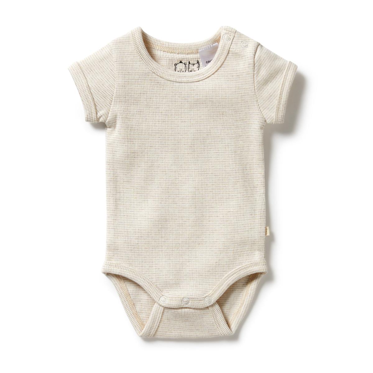 Wilson & Frenchy Organic Rib Short Sleeve Bodysuit