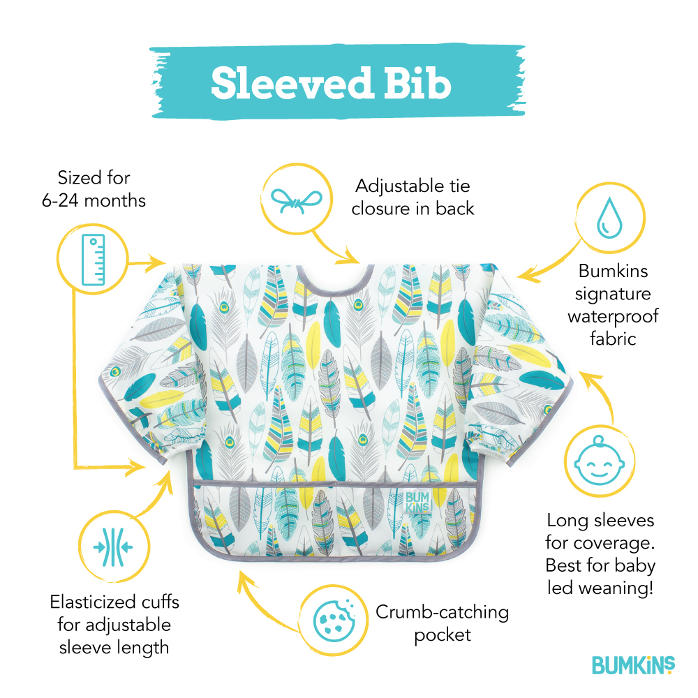 Bumkins Waterproof Sleeved Bib